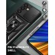 Hybrid Armor Camshield with Stand and Camera Cover for Samsung Galaxy S25 Edge - Black