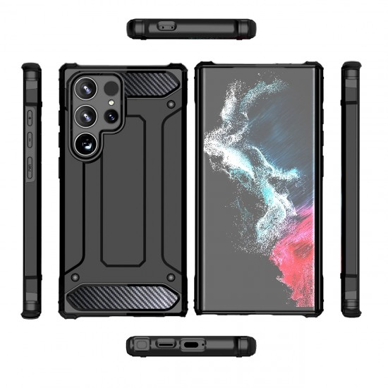 Hybrid Armor Case for Xiaomi Redmi Note 14 5G - Black