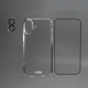 SBS set with D3O technology for iPhone 16 - case + glass screen and camera protector - transparent