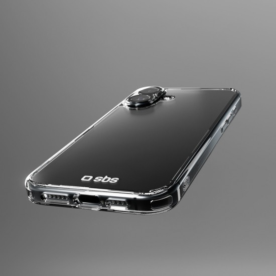 SBS set with D3O technology for iPhone 16 - case + glass screen and camera protector - transparent