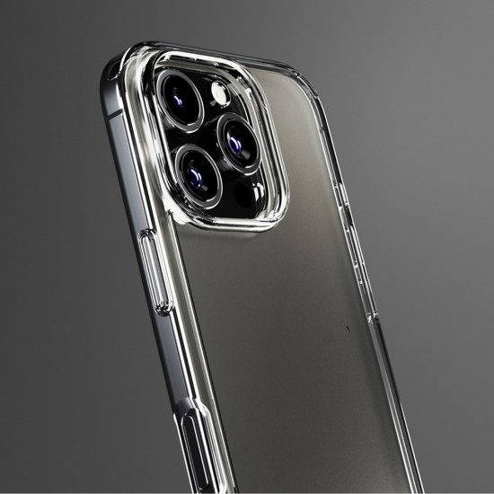 SBS set with D3O technology for iPhone 16 Pro - case + glass screen and camera protector - transparent
