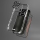 SBS set with D3O technology for iPhone 16 Pro - case + glass screen and camera protector - transparent