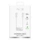 Puro 25W USB-C Spiral Cable - USB-C 1m - White