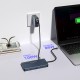 USB-C Hub 14 in 1 Wozinsky WDS03Y5S Multifunctional, Aluminum, for 3 Monitors, with 15 cm Cable - Gray
