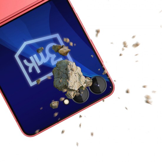 3mk Lens Protection Pro Camera Glass for Samsung Galaxy Z Flip 7 - Black