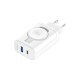 Inductive mains charger 3mk HARDY Charger PD 2in1 33W USB-C USB-A - white