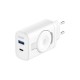 Inductive mains charger 3mk HARDY Charger PD 2in1 33W USB-C USB-A - white