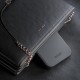 3mk Hardy Apple Silky Leather MagCase for Apple iPhone 16 - Black