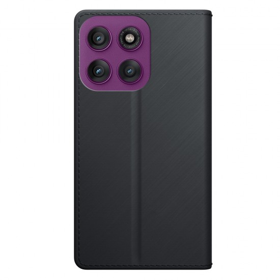 3mk Wallet Case for Motorola Edge 60 Pro - Black