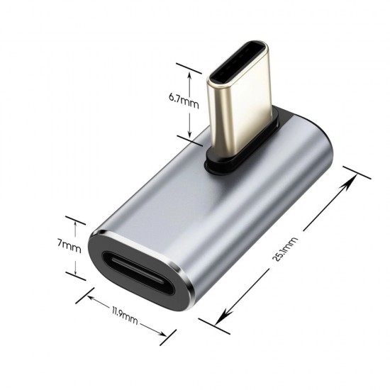 Tech-Protect Ultraboost AA03 USB-C Angled Adapter - Gray