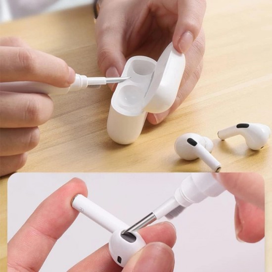 Tech-Protect CS02 3-in-1 Headphone Cleaning Kit - White