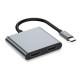 Tech-Protect HB08 4in1 USB-C + USB2.0 + 2 x HDMI 4K 60HZ adapter - gray
