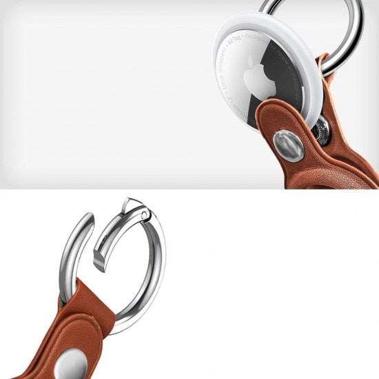 Tech-Protect NaturalFit Case for Apple AirTag 1/2 - Brown