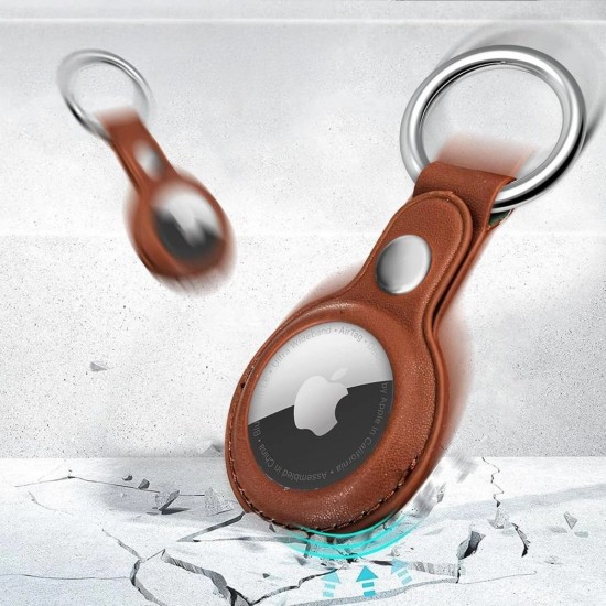 Tech-Protect NaturalFit Case for Apple AirTag 1/2 - Brown