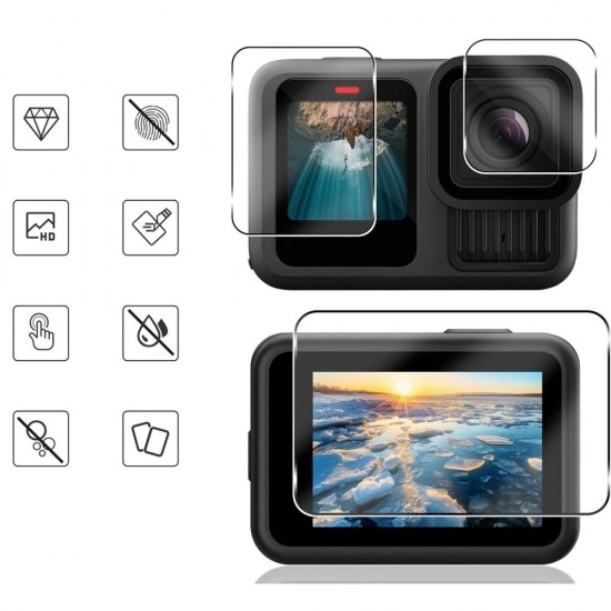 Tech-Protect Glass Fit+ 2-pack tempered glass for GoPro Hero 13 - transparent