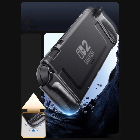 Supcase Crystal Case for Nintendo Switch 2 - Transparent Black
