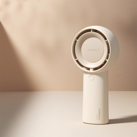 Jisulife Handheld Fan Life5 Plus 4000mAh Portable Mini Blower USB Fan - Beige