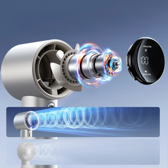 Jisulife Handheld Fan Pro1 S 5000mAh FA53PRO Mini Blower Portable USB Metal Fan - Light Brown