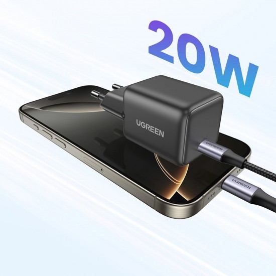 Ugreen X512 20W GaN 1x USB-C Wall Charger - Gray
