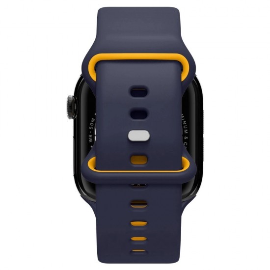 Spigen Nano Pop Strap for Apple Watch 40/41/42 mm - Navy Blue/Orange