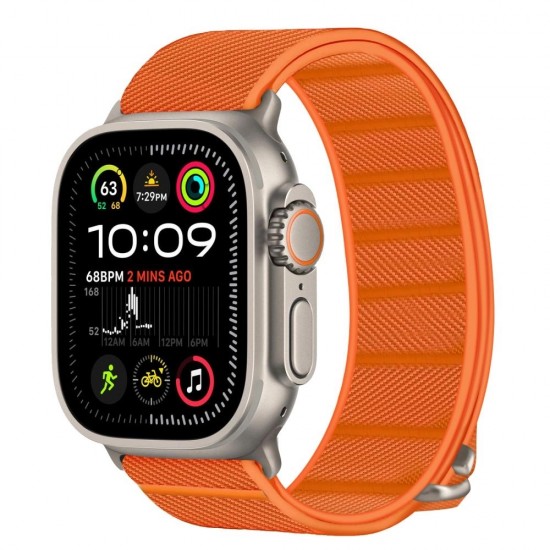 Tech-Protect Nylon Strap for Apple Watch 44 / 45 / 46 / 49 mm - Orange