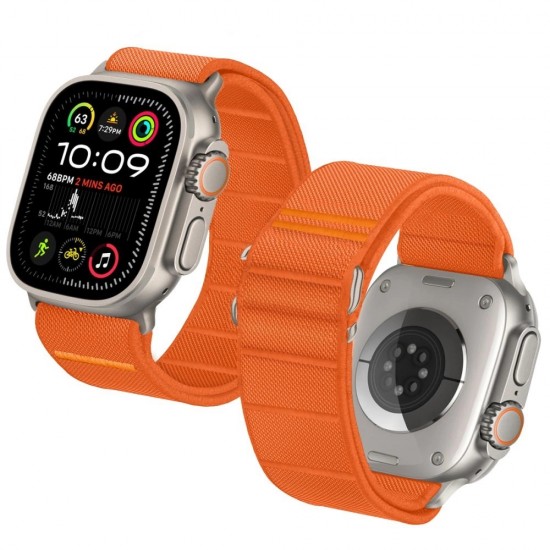Tech-Protect Nylon Strap for Apple Watch 44 / 45 / 46 / 49 mm - Orange