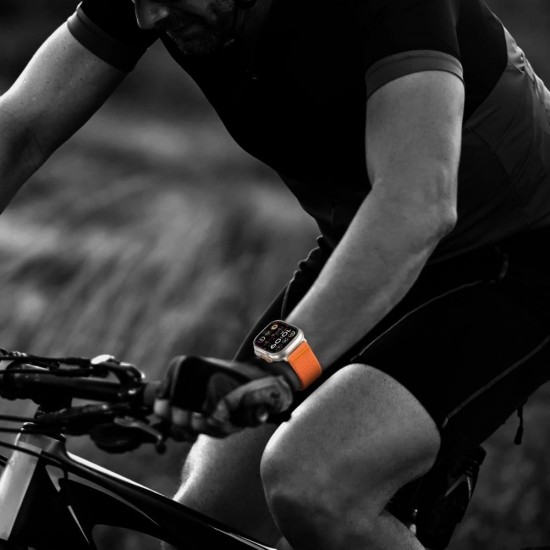 Tech-Protect Nylon Strap for Apple Watch 44 / 45 / 46 / 49 mm - Orange