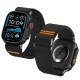 Tech-Protect Nylon Slip Strap for Apple Watch 44 / 45 / 46 / 49 mm - Black