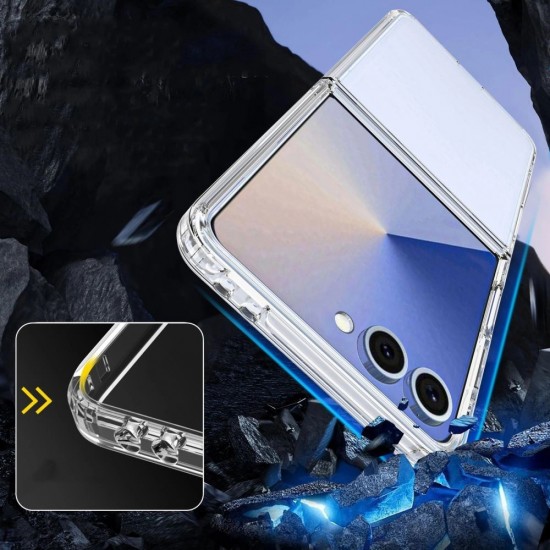 Tech-Protect FlexAir Hybrid Case for Samsung Galaxy Z Flip 7 - Transparent