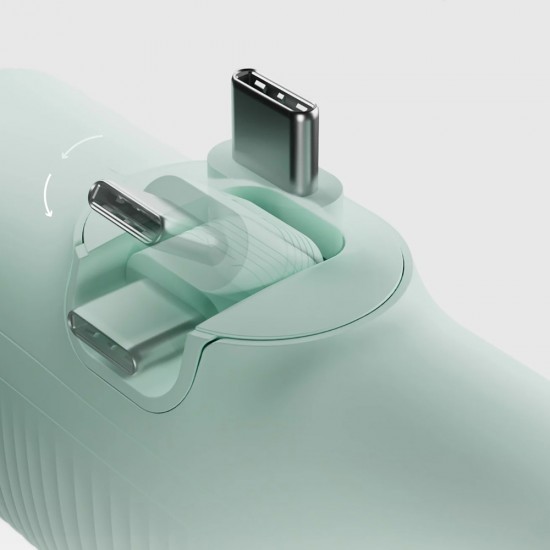 SBS EcoPower 5000 mAh 10W Powerbank with Built-in USB-C Port - Green