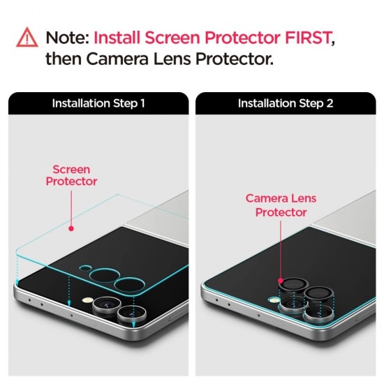 Spigen Glas.TR EZ Fit HD Tempered Glass 2-pack for Samsung Galaxy Z Flip 7 - Transparent