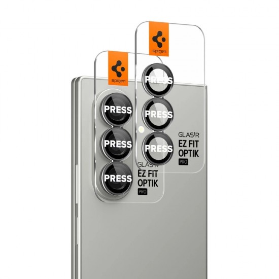 Spigen Optik Pro HD Glas.TR EZ Fit 2-pack Camera Protector for Samsung Galaxy Z Fold 7 - Black