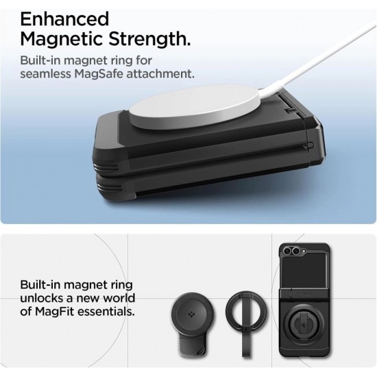 Spigen Tough Armor Pro Mag MagSafe Case for Samsung Galaxy Z Flip 6 / 7 FE - Black