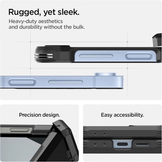 Spigen Tough Armor Pro Mag MagSafe Case for Samsung Galaxy Z Flip 6 / 7 FE - Black
