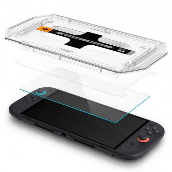 Spigen Glas.Tr ”EZ FIT” Tempered Glass 2-pack for Nintendo Switch 2 - Transparent