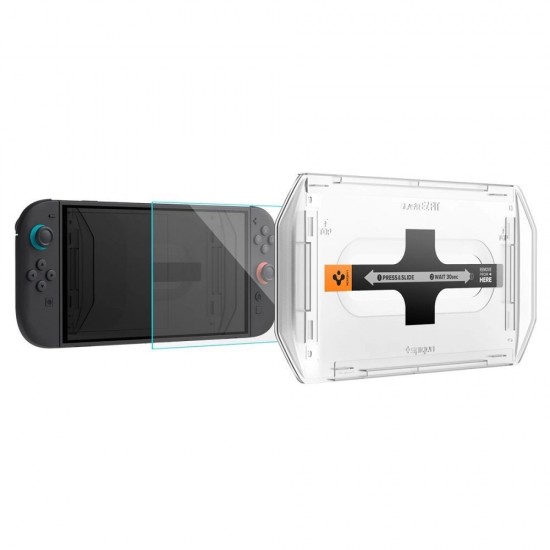 Spigen Glas.Tr ”EZ FIT” Tempered Glass 2-pack for Nintendo Switch 2 - Transparent