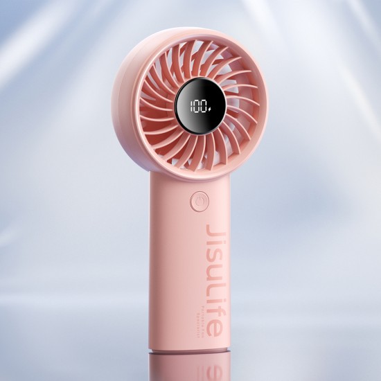 Jisulife Handheld Fan Life4 3600mAh Portable USB Fan - Pink