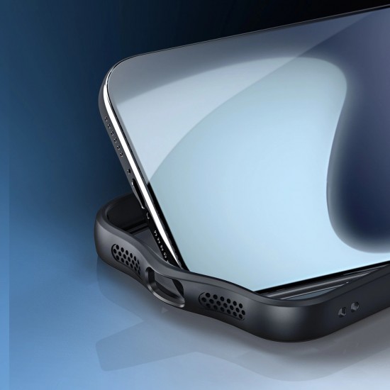 Dux Ducis Aimo Mag Case with Magnetic Ring and Stand for iPhone 17 Pro – Black