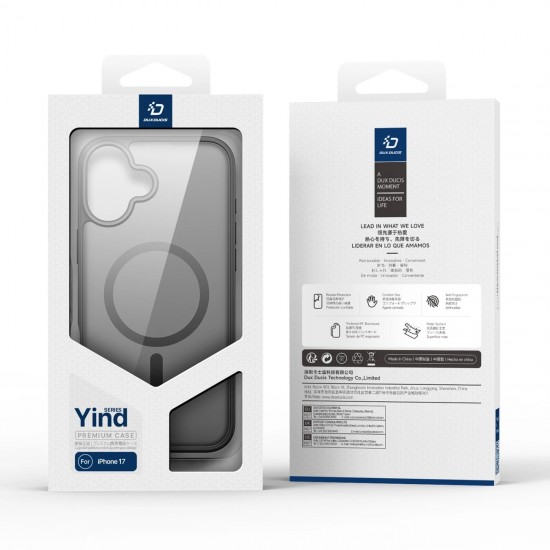 Dux Ducis Yind iPhone 17 Case Compatible with MagSafe - Black