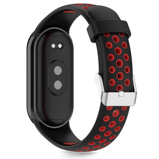 Tech-Protect IconBand Air Strap for Xiaomi Smart Band 8 / 9 / 10 / NFC - Black and Red