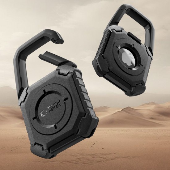 Tech-Protect Kevlar Case for Apple AirTag 1/2 - Black