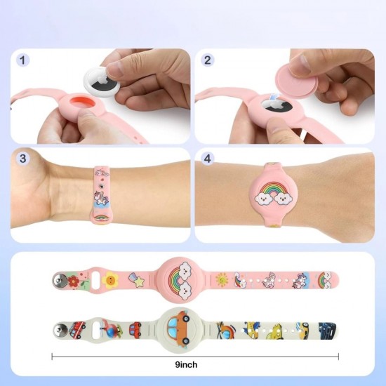 Tech-Protect Smooth 2-pack Case for Apple AirTag 1/2 for Kids - Multicolor