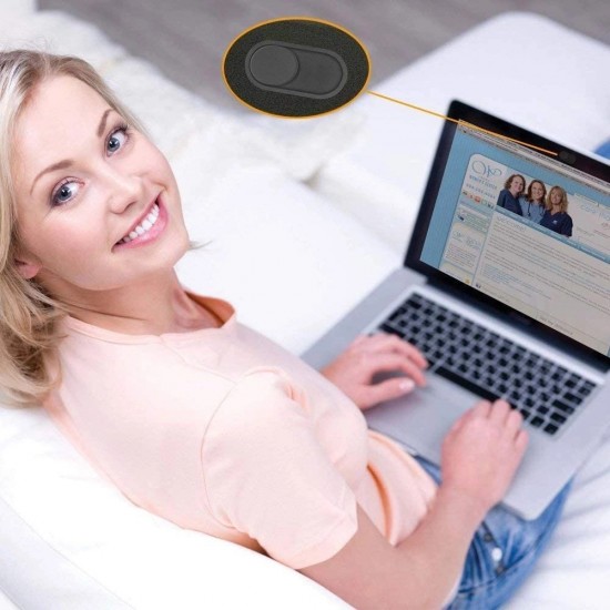 Tech-Protect Cam Fit+ 3-pack laptop camera cover - black