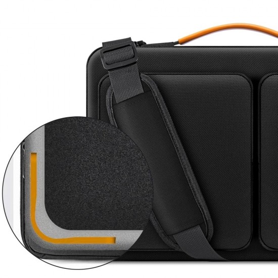 Tech-Protect Defender Bag for Laptop 13-14 - Black and Orange