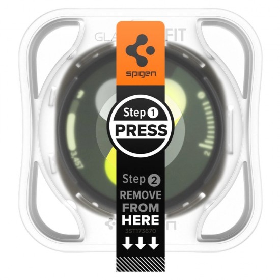 Spigen Glas.TR ”Ez-Fit” Tempered Glass for Samsung Galaxy Watch 8 44mm - Transparent