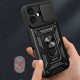 Hybrid Armor Camshield iPhone 17 Case with Stand and Camera Cover - Black