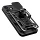 Hybrid Armor Camshield iPhone 17 Case with Stand and Camera Cover - Black