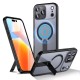 Hybrid Armor X case for iPhone 17 Pro with MagSafe-compatible stand - black