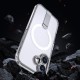 Hybrid Armor X Case for iPhone 17 with Stand, Compatible with MagSafe - Transparent