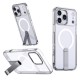 Hybrid Armor X Case for iPhone 17 Pro with Stand, Compatible with MagSafe - Transparent